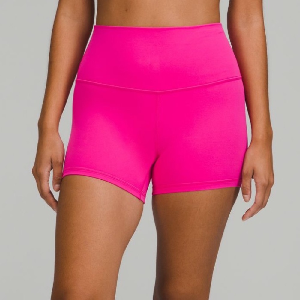Lululemon Align High Rise Short 4" Sonic Pink Size 10 Sz 10 - Picture 2 of 5